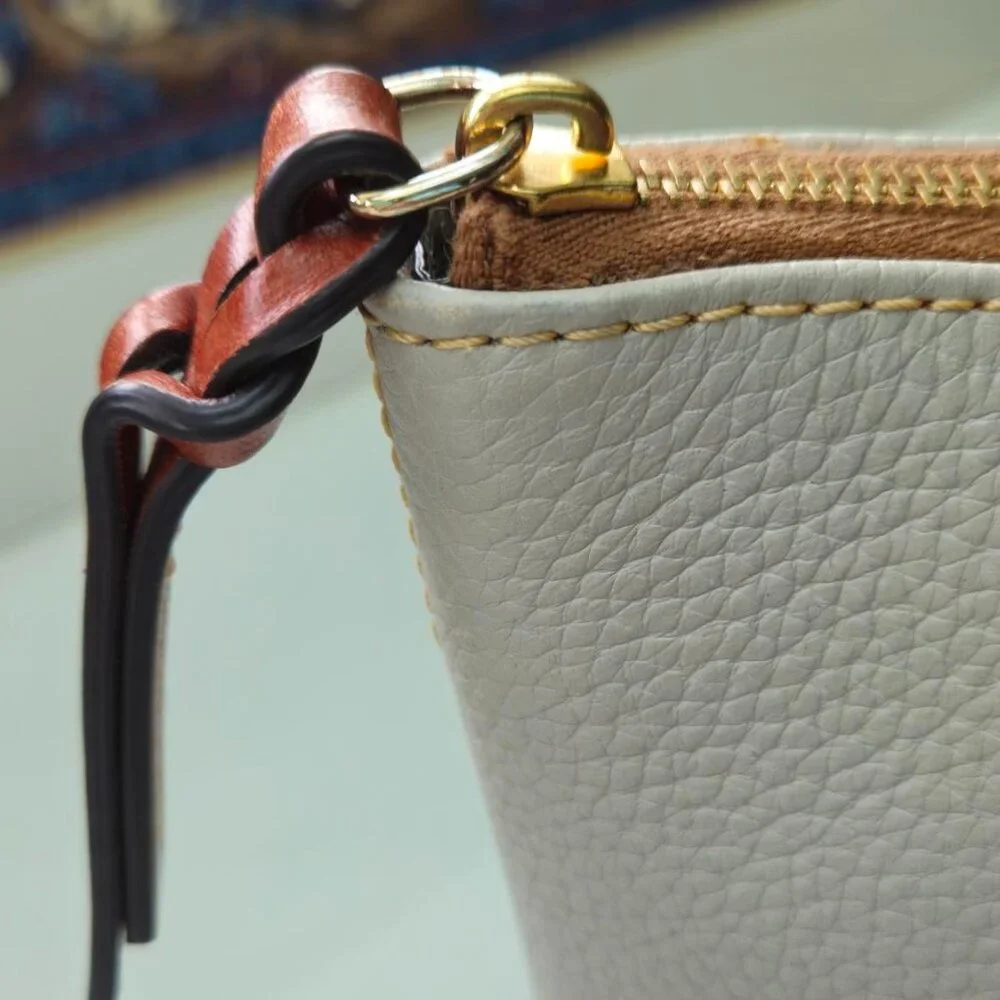 Dooney & Bourke Pebble Leather Wren Zip Tote Bag - Picture 11 of 15